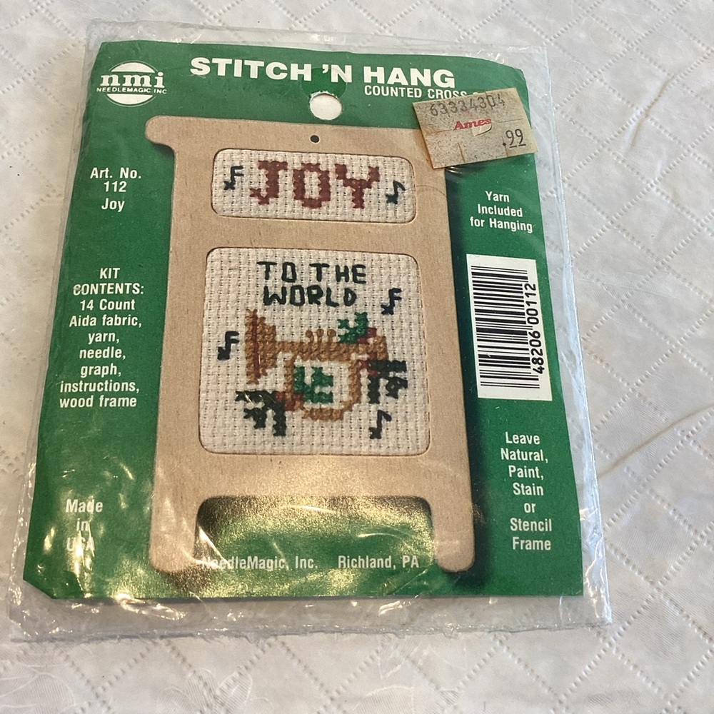 Vintage Cross Stitch Horn Kit